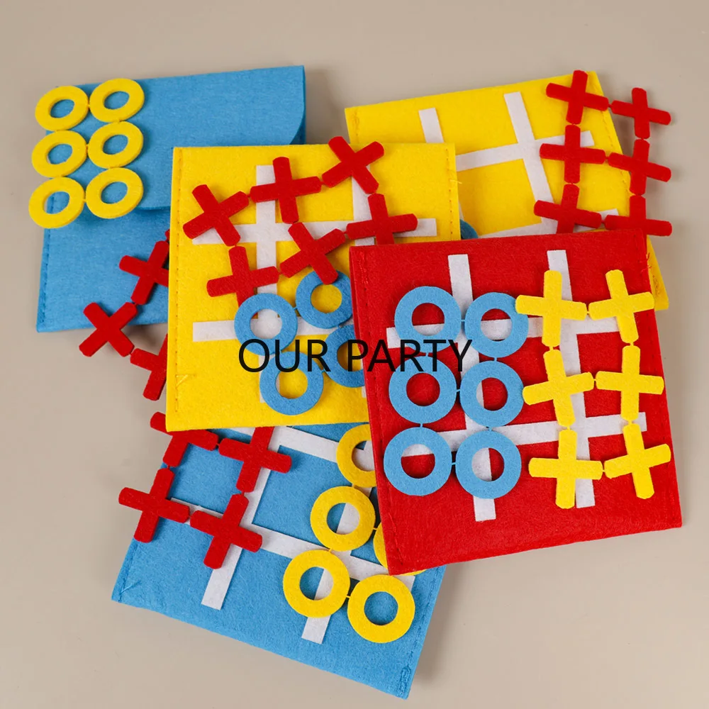 Party Games Easter For Family - 5 zestawów Felt Tic Tac Toe