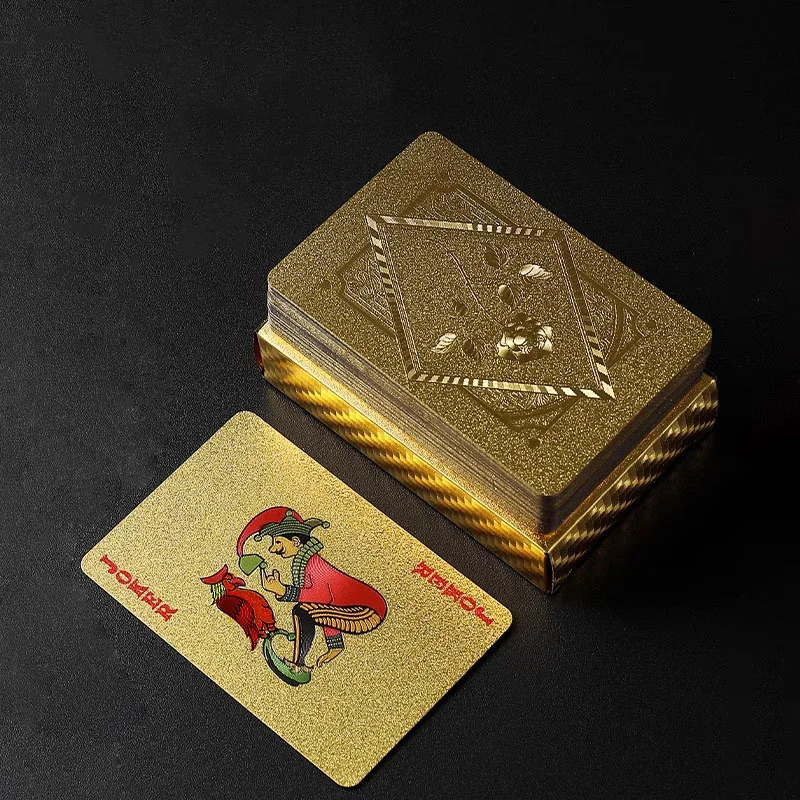 Party Games Using Cards - Karty do pokera z tłoczonymi różami