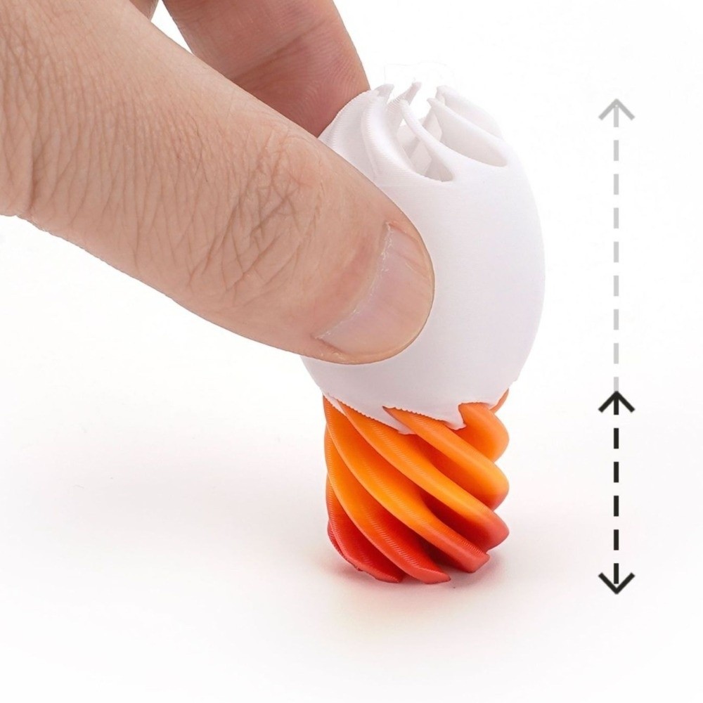 Party Games Game Pass - Drukowane 3D Rotacyjne Jajko Antystresowe Kolorowe