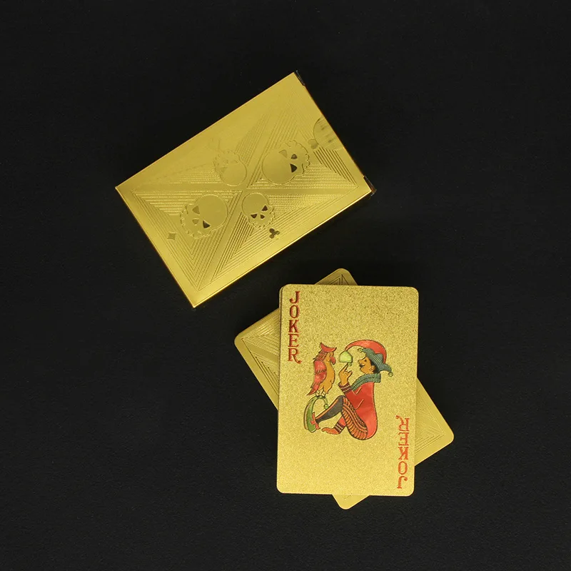 Karty do pokera ze złotej foli – Party Games Using Cards recenzja i cena