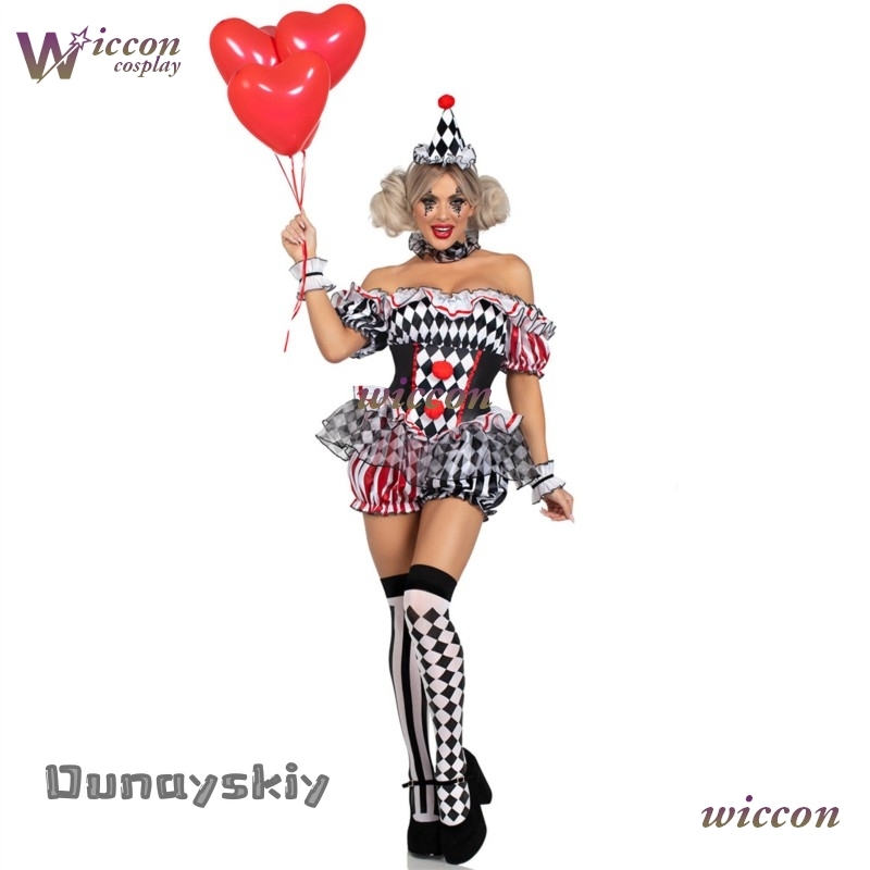 Strój klauna dla kobiet, kosti – Party Games Online recenzja i cena