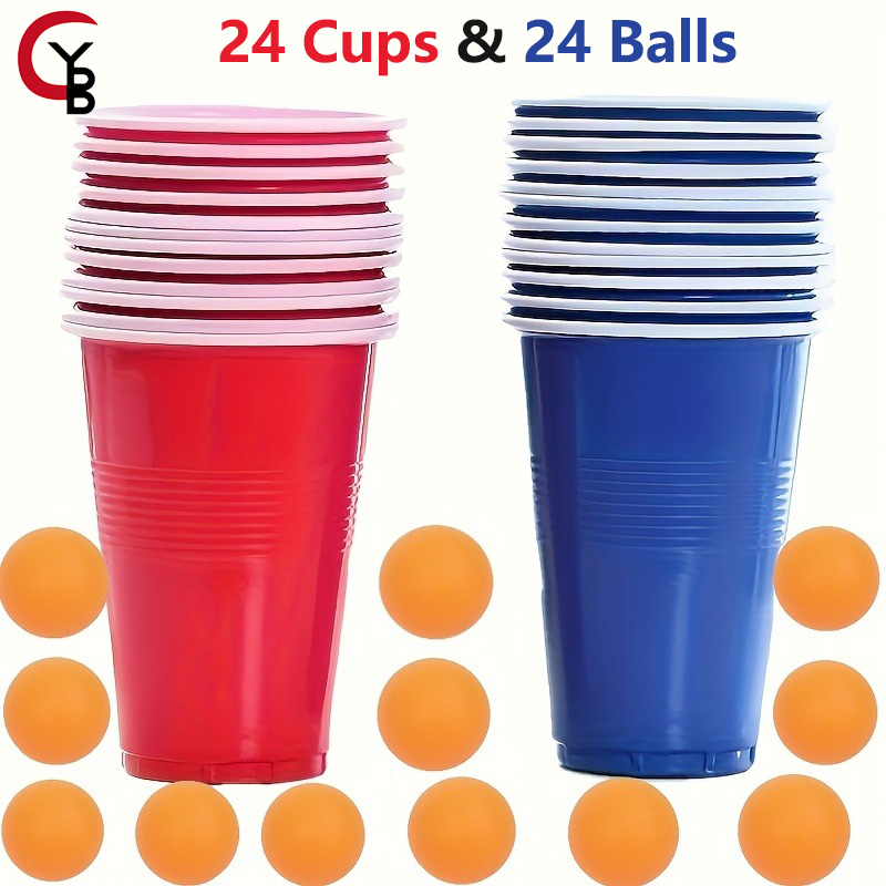 Zestaw do Beer Pong YANBIGUO,  – Party Games Jenga recenzja i cena