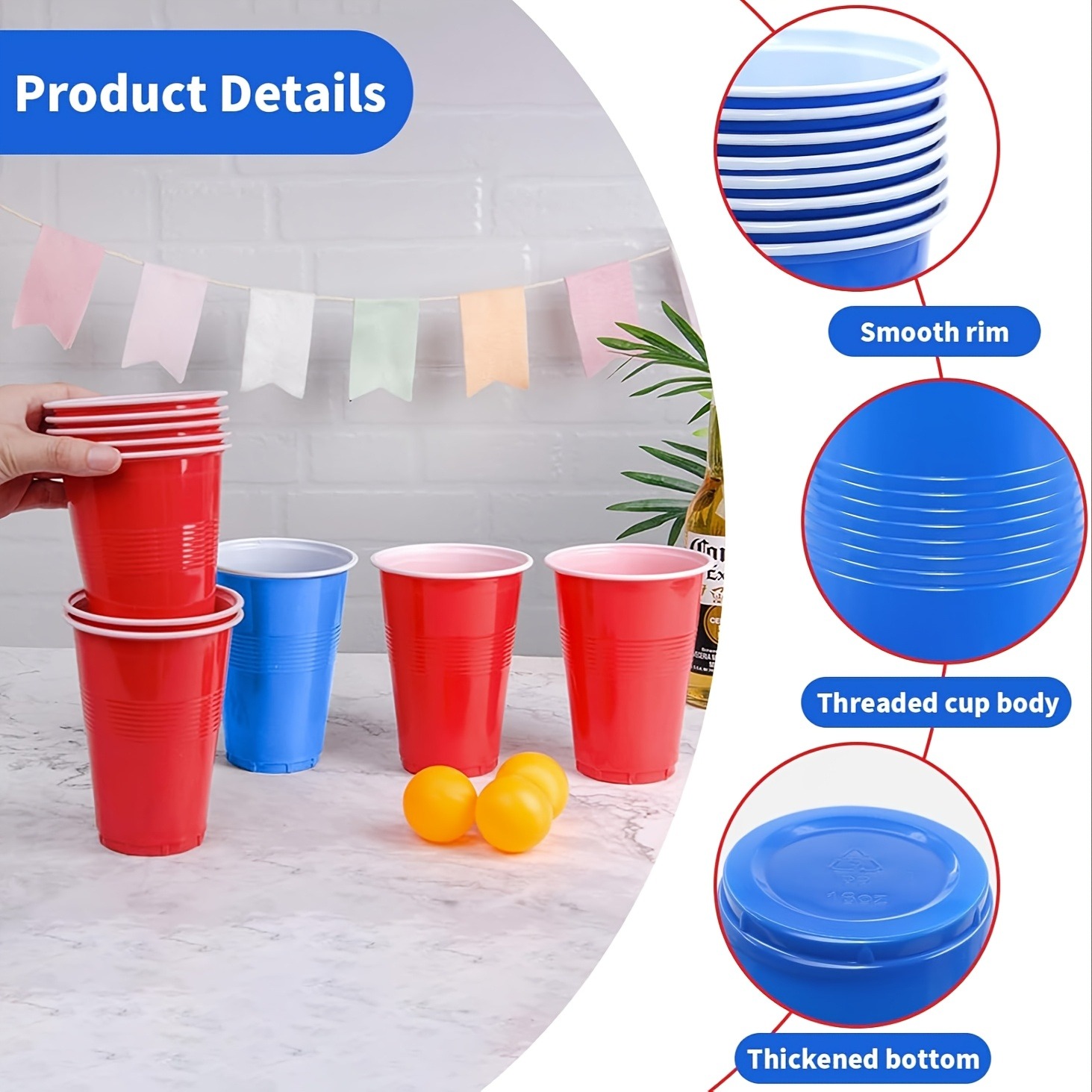 Zestaw do Beer Pong YANBIGUO,  – Party Games Jenga recenzja i cena
